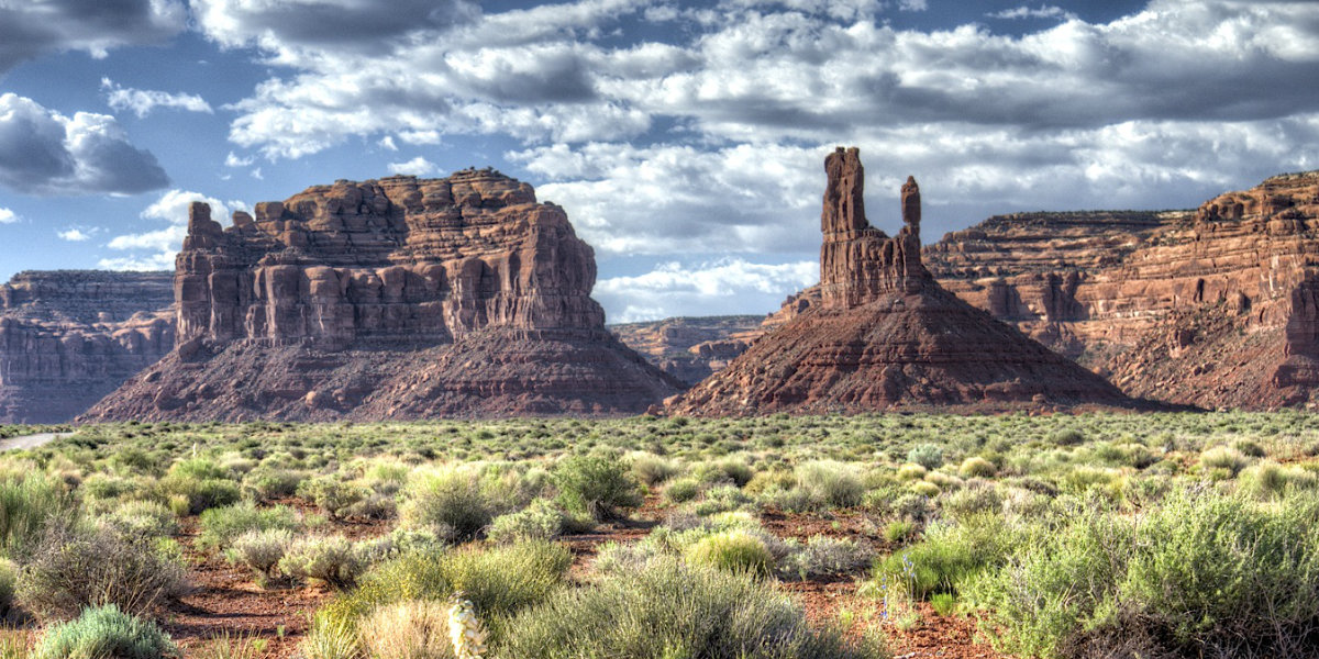 The stunning landscape of the Valley of the Gods