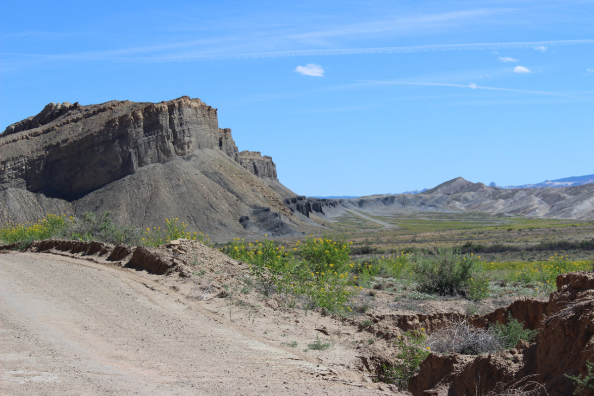 The road back to Capitol Reef near Caineville