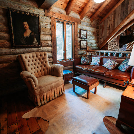 The sitting room near our library