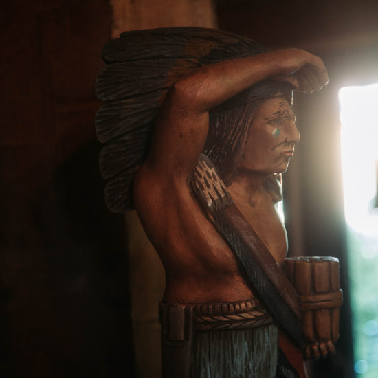 Statue of Native American Indian