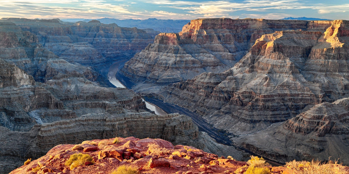The Grand Canyon at dusk